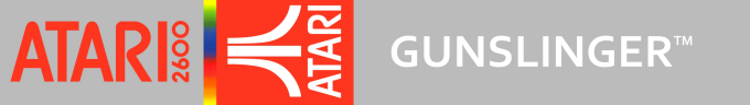 Gunslinger logo for Atari 2600